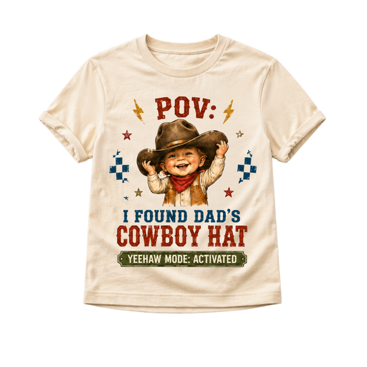 POV I Found Dad's Cowboy Hat Toddler
