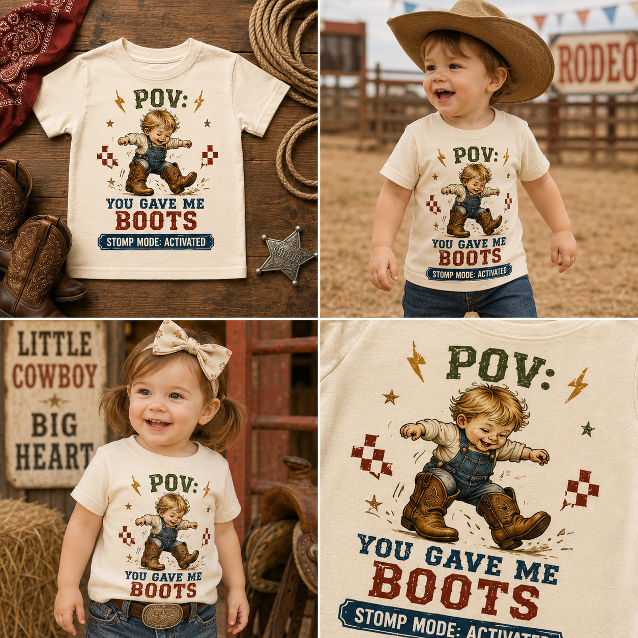 POV You Gave Me Boots Toddler