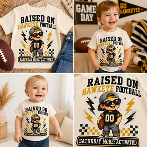 Raised on Hawkeye Football Toddler