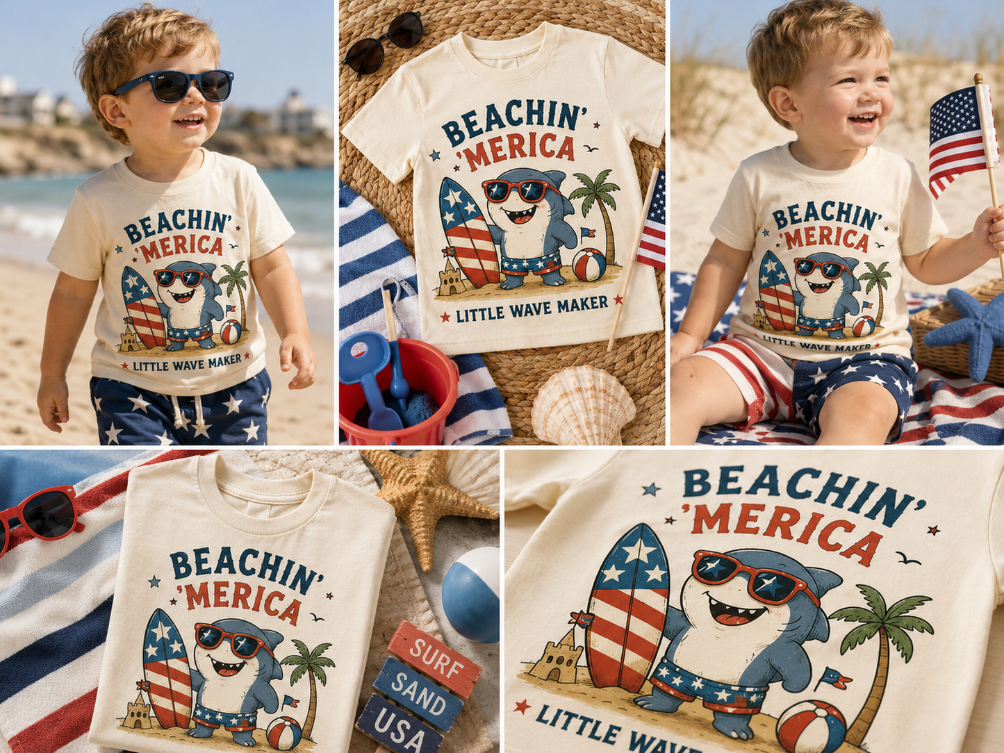 Beachin Merica Toddler