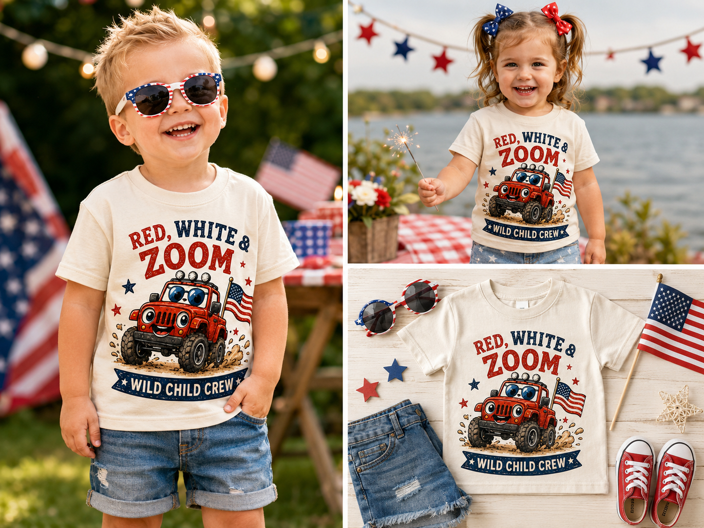 Red White and Zoom Toddler