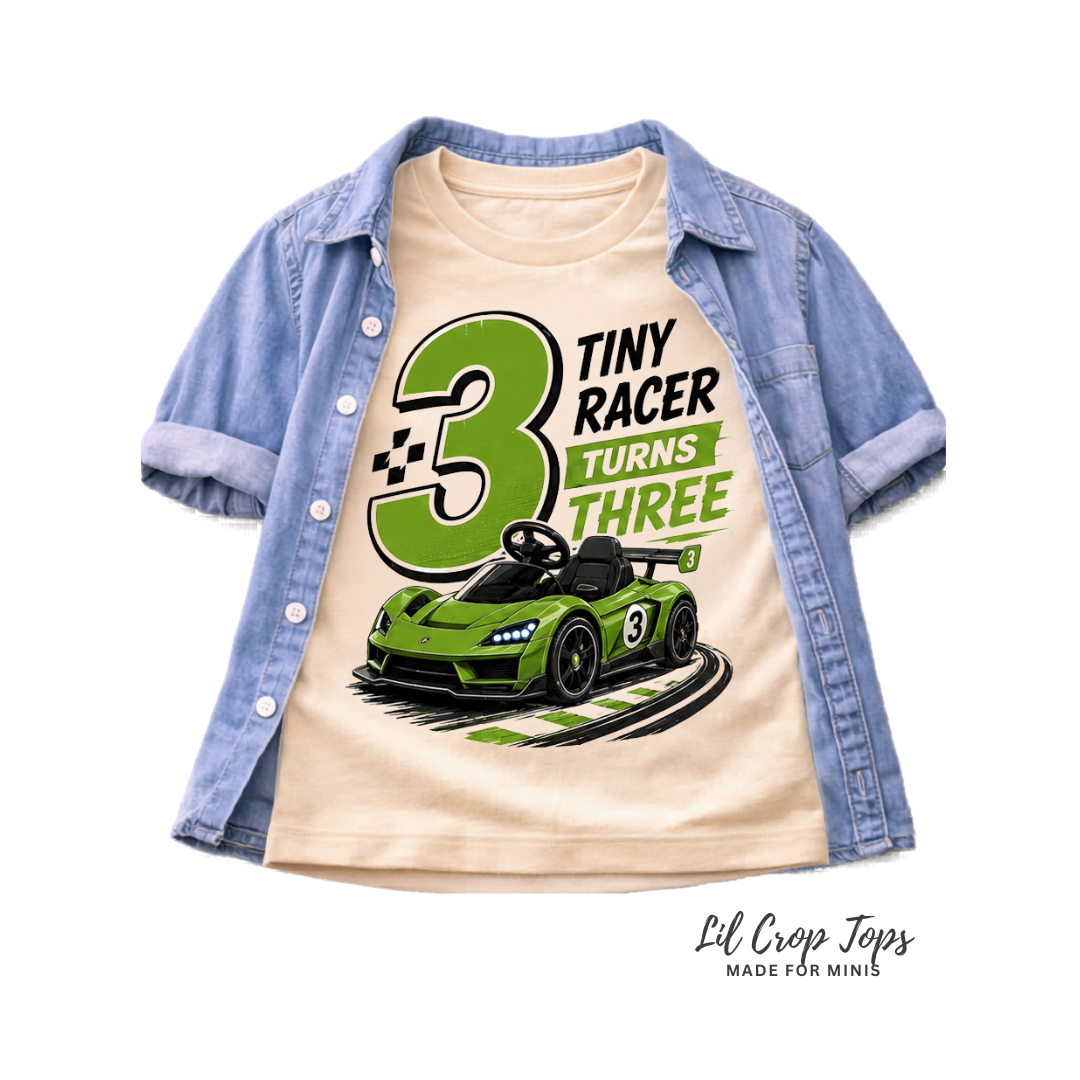 Tiny Racer Turns Three Toddler