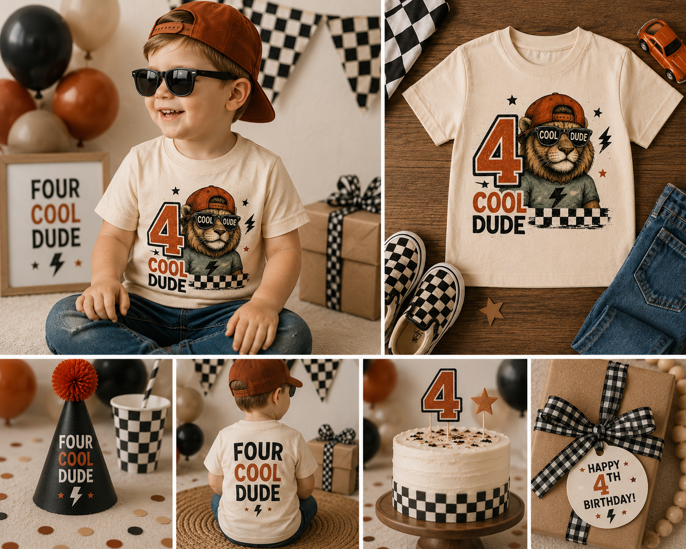 Four Cool Dude Toddler