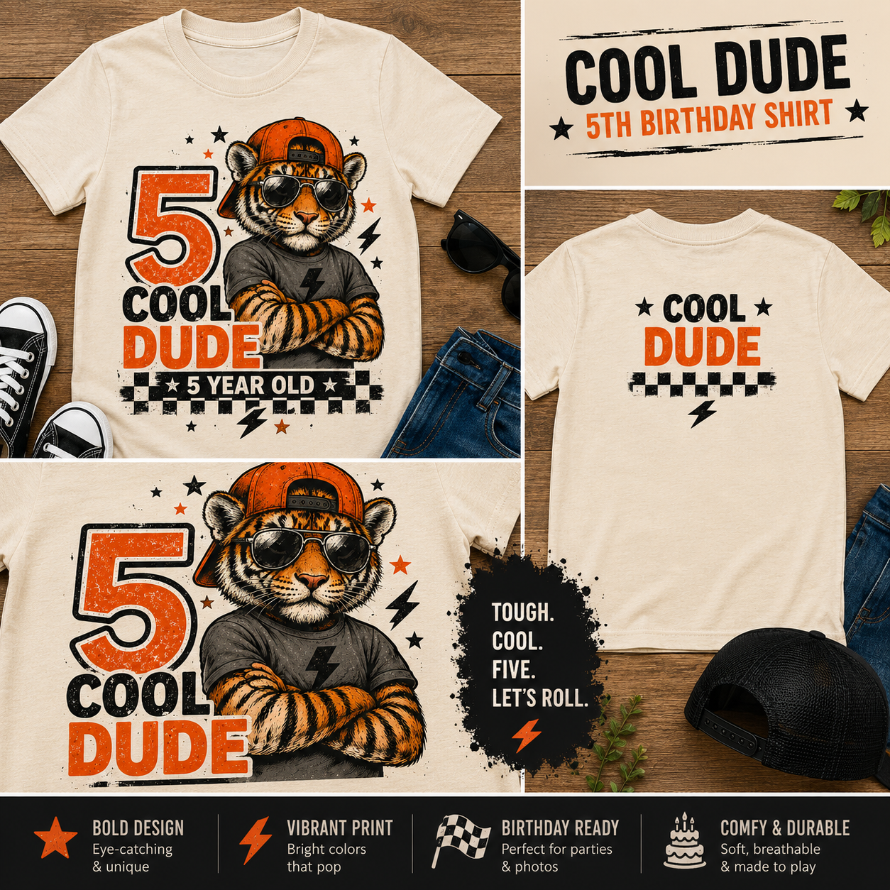 Five Cool Dude Toddler