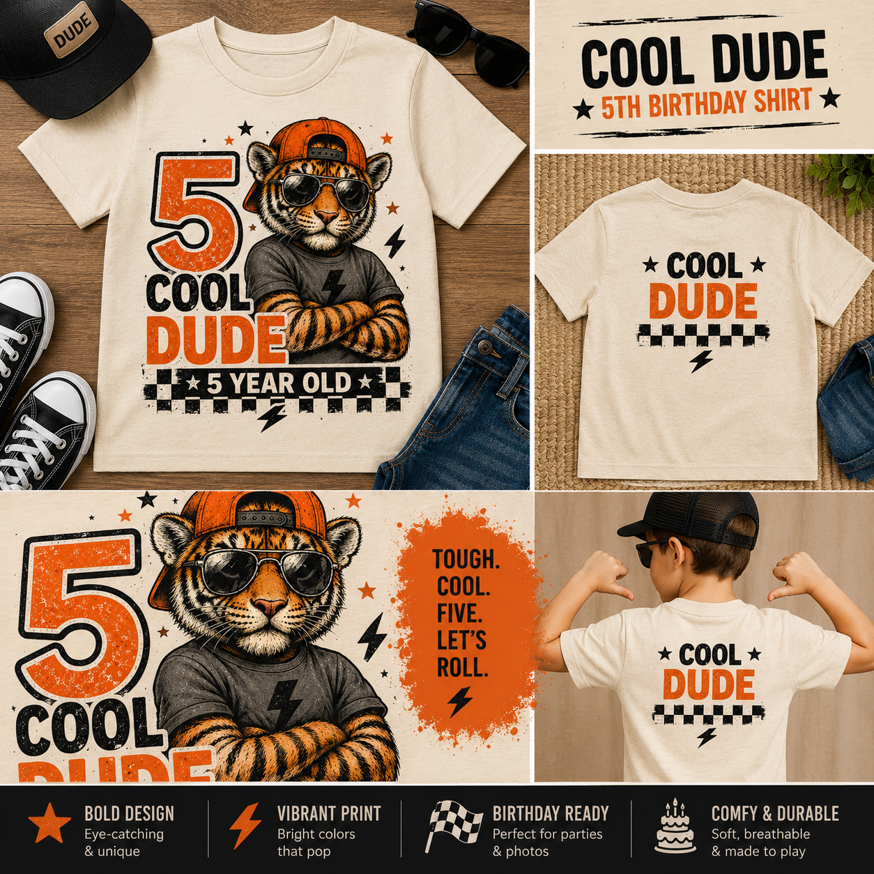 Five Cool Dude Toddler