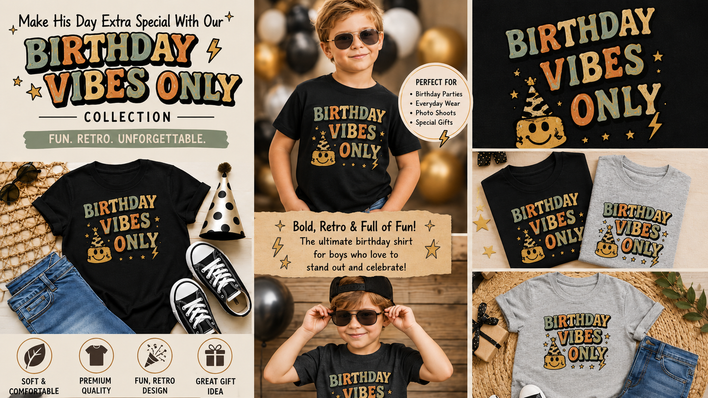 Birthday Vibes Only Toddler