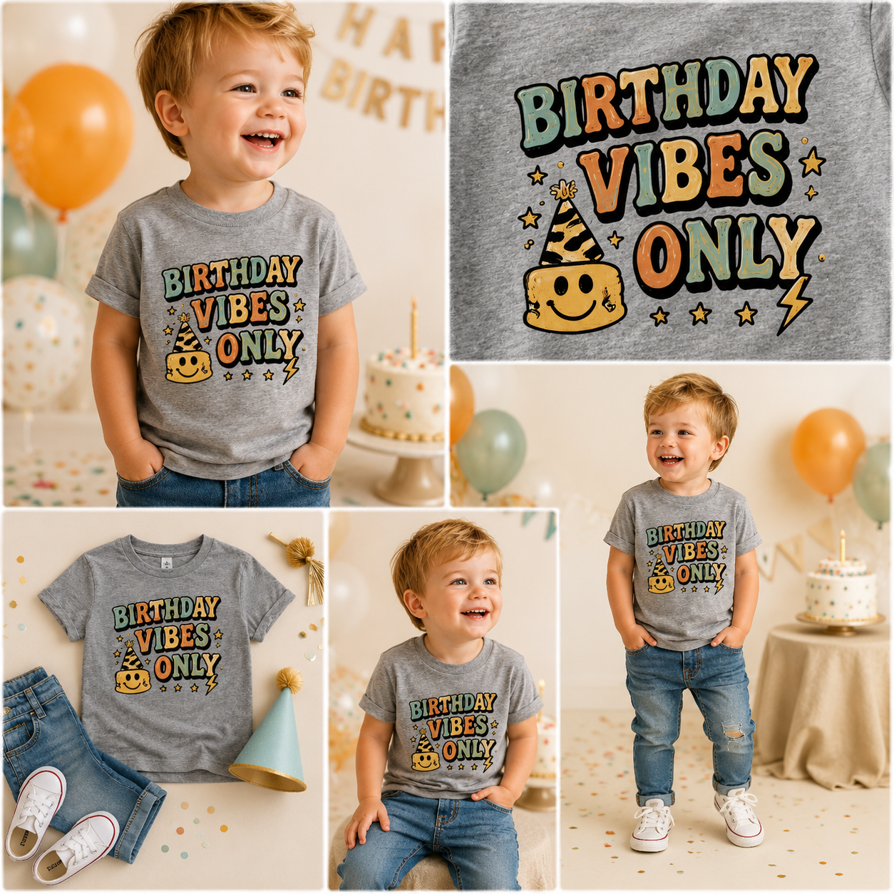 Birthday Vibes Only Toddler