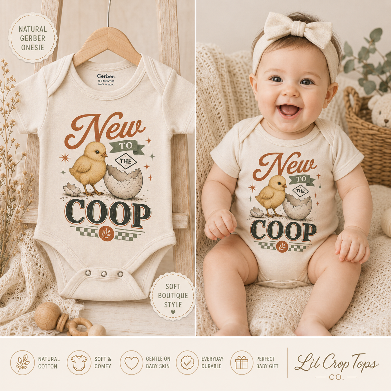 New to the Coop Onesie