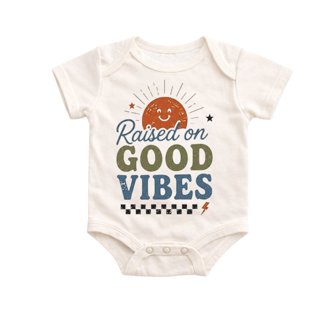 Raised on Good Vibes Onesie