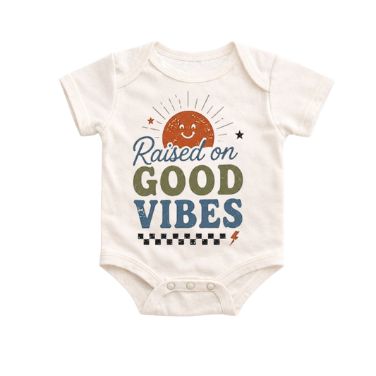 Raised on Good Vibes Onesie