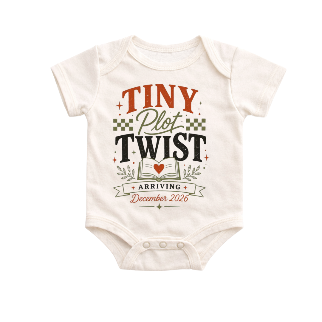 Tiny Plot Twist Onesie