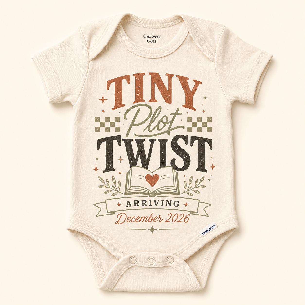 Tiny Plot Twist Onesie