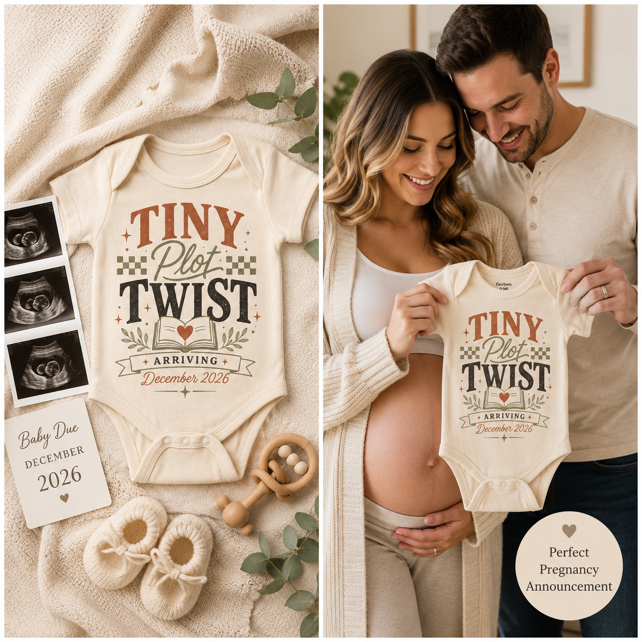 Tiny Plot Twist Onesie