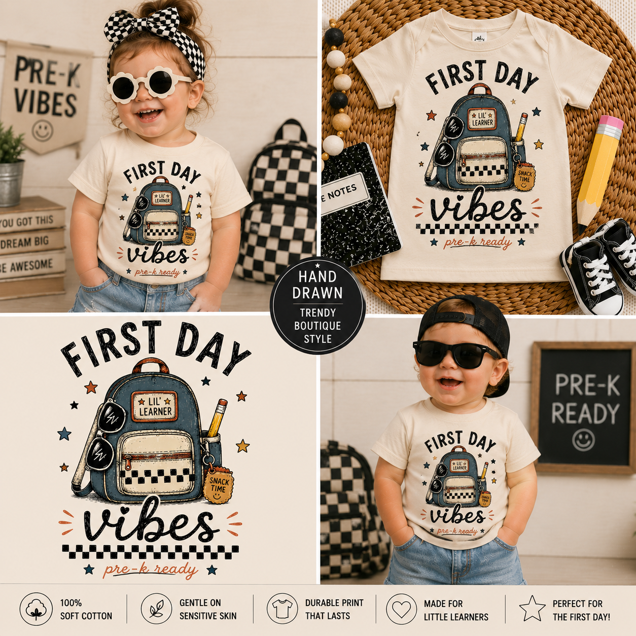 First Day Vibes - Pre K Toddler