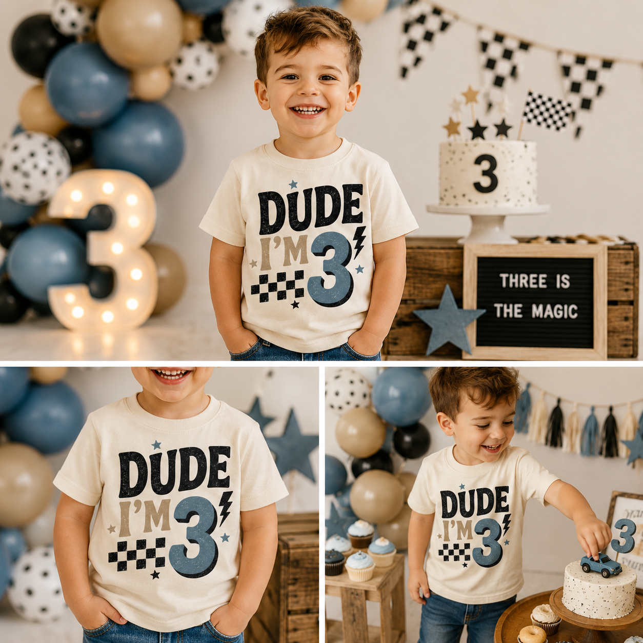 Dude I'm 3 Toddler
