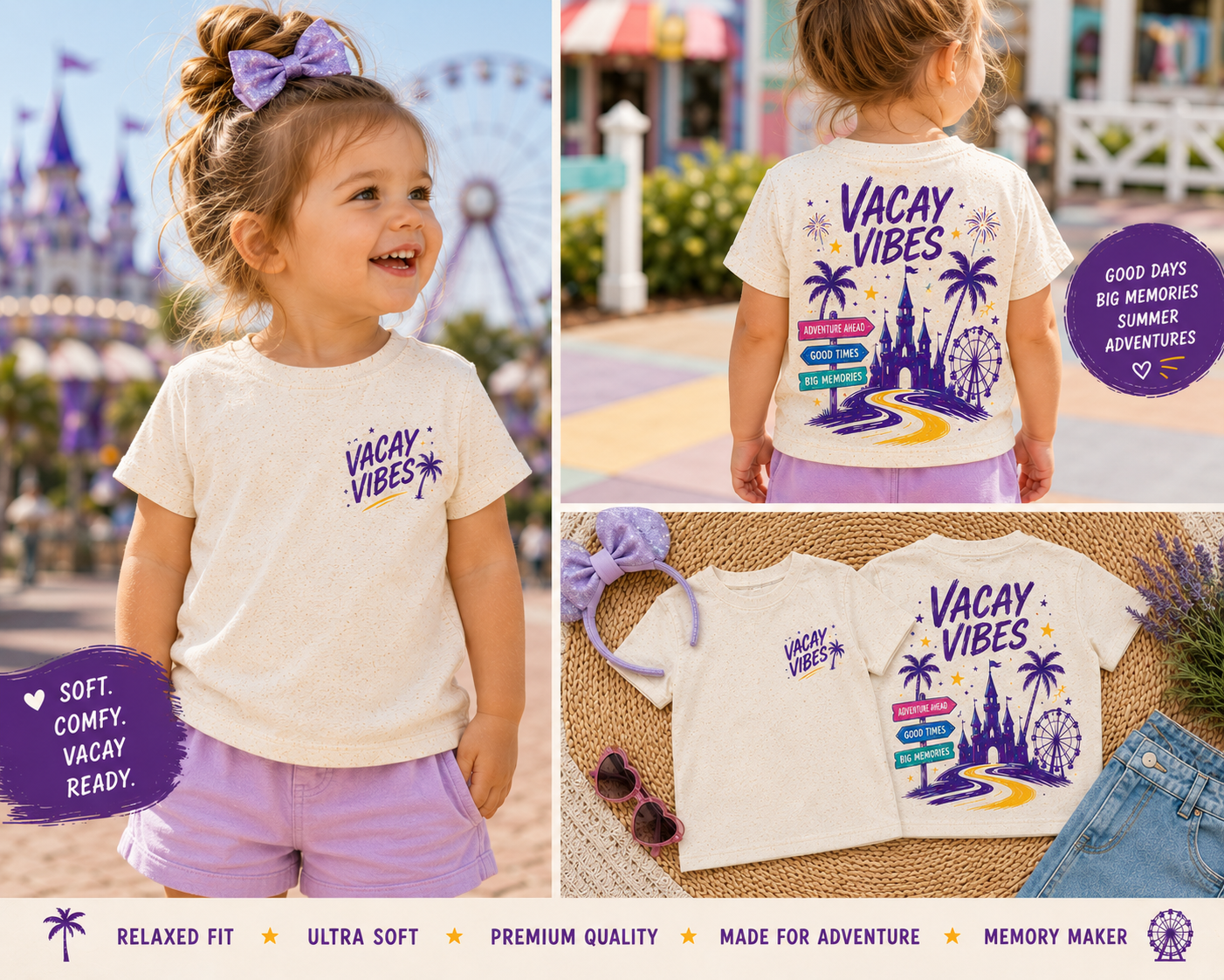 Vacay Vibes Theme Park Toddler