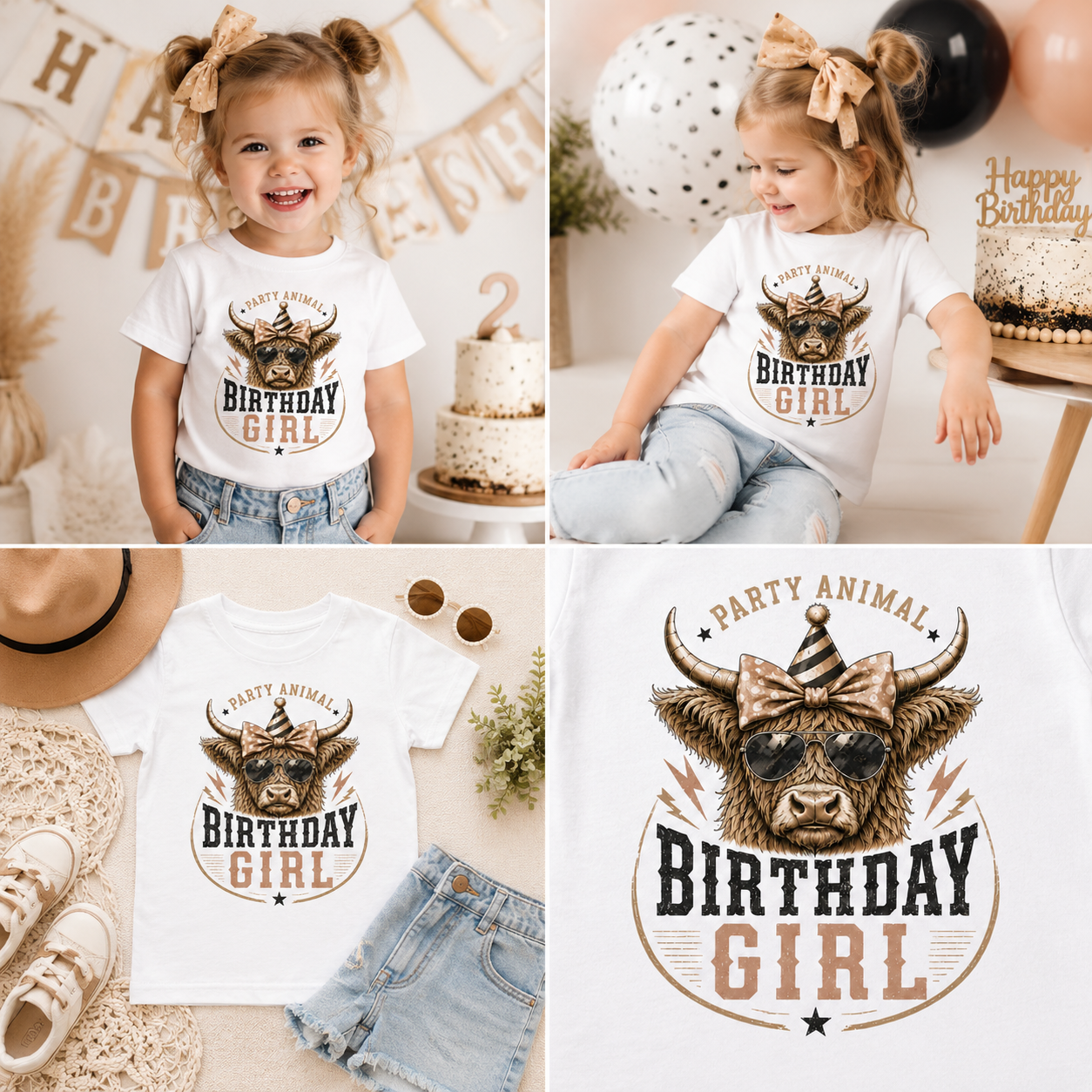 Party Animal Birthday Girl Toddler