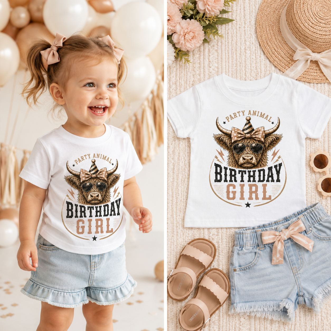 Party Animal Birthday Girl Toddler