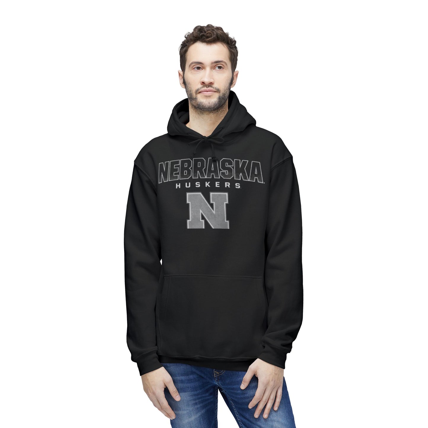 Nebraska Huskers N Letter Hoodie — College Team Pullover