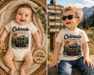 Colorado Kids Shirt, Colorado Baby Bodysuit, Little Explorer Shirt, Mountain Adventure Tee, Toddler Hiking Shirt, Colorado Baby Gift