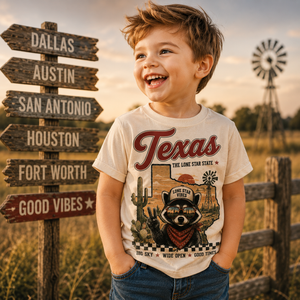 Texas Kids Shirt, Texas Baby Bodysuit, Lone Star State Shirt, Western Toddler Tee, Texas Souvenir Gift, Cowboy Baby Outfit