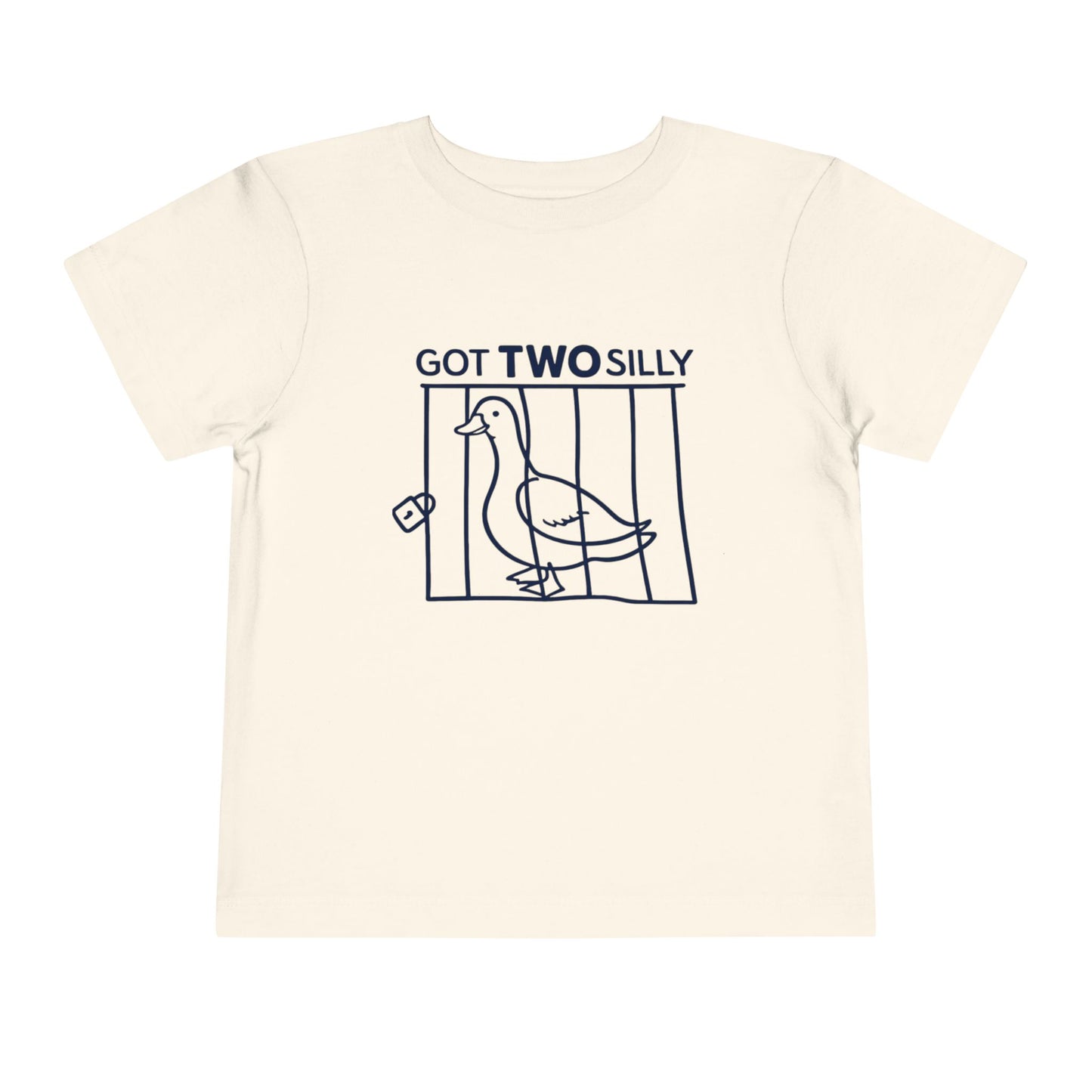 Toddler Tee — "Got Two Silly" Cute Goose Graphic Shirt