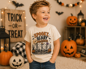 Skeleton Halloween Shirt for Kids, Spooky Scary Skeletons Tee, Toddler Halloween Shirt, Baby Halloween Bodysuit, Skeleton Kids Tee