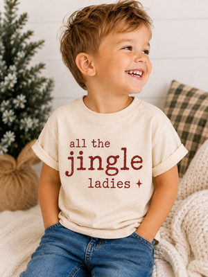All the Jingle Ladies Kids Christmas Shirt, Funny Toddler Christmas Tee, Baby Christmas Bodysuit, Holiday Shirt for Kids