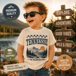 Tennessee Kids Shirt, Tennessee Toddler Tee, Baby Tennessee Bodysuit, Smoky Mountain Kids Shirt, Tennessee Gift for Kids, Adventure Tee