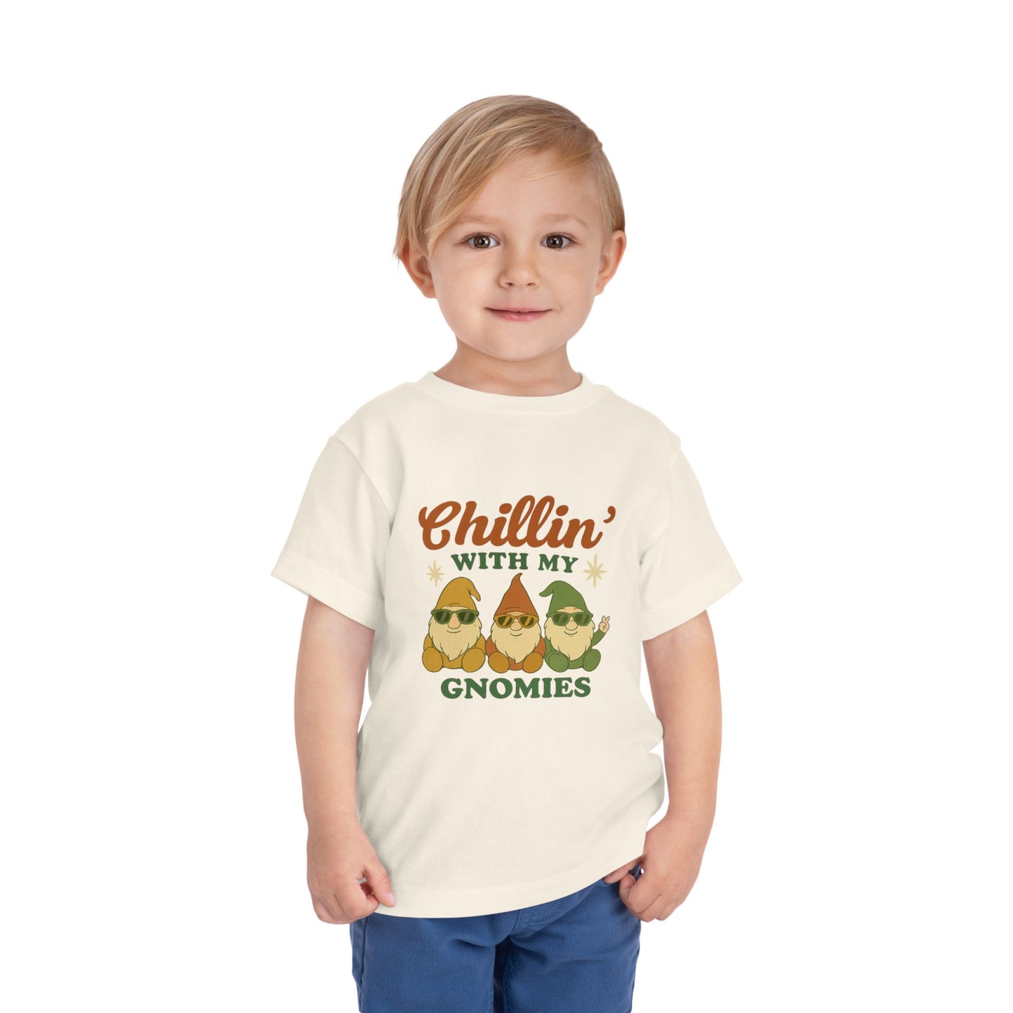 Chillin' With My Gnomies Toddler Tee — Cute Gnome Kids Shirt