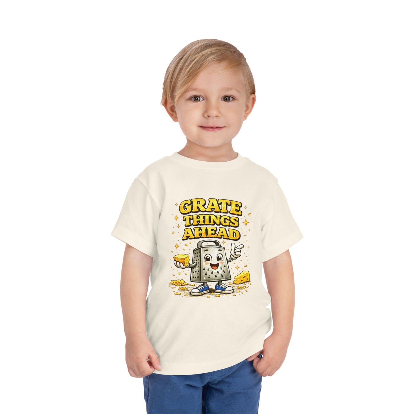 Grate Things Ahead Toddler Shirt, Funny Cheese Pun Kids Tee, Cute Food Pun Shirt for Kids, Funny Kids Graphic Tee, Kids Humor Shirt