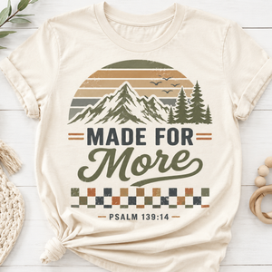 Christian Kids Shirt, Psalm 139:14 Shirt, Made for More Kids Tee, Toddler Christian Shirt, Baby Christian Bodysuit, Faith Based Gift