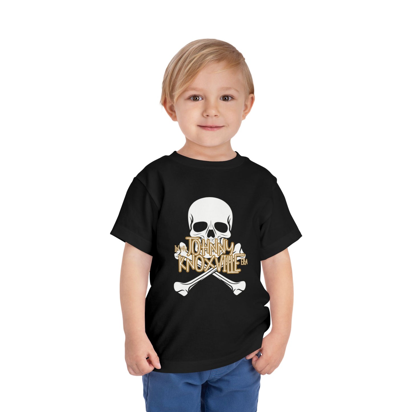 In My Johnny Knoxville Era - Skull - Black - Toddler Tee