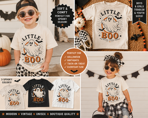 Kids Halloween Shirt, Little Boo Ghost Shirt, Toddler Halloween Tee, Baby Halloween Shirt, Cute Spooky Shirt for Boys Girls
