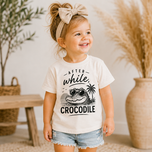 Crocodile Shirt for Kids, After While Crocodile Tee, Toddler Alligator Shirt, Baby Crocodile Bodysuit, Funny Animal Kids Shirt