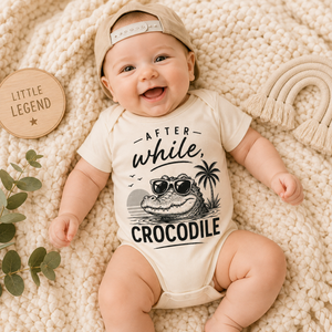 Crocodile Shirt for Kids, After While Crocodile Tee, Toddler Alligator Shirt, Baby Crocodile Bodysuit, Funny Animal Kids Shirt