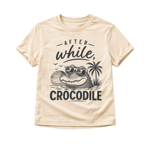 Crocodile Shirt for Kids, After While Crocodile Tee, Toddler Alligator Shirt, Baby Crocodile Bodysuit, Funny Animal Kids Shirt