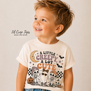 Cute Halloween Shirt for Kids, Toddler Halloween Tee, Baby Halloween Bodysuit, Skeleton Ghost Shirt, Retro Spooky Kids Outfit
