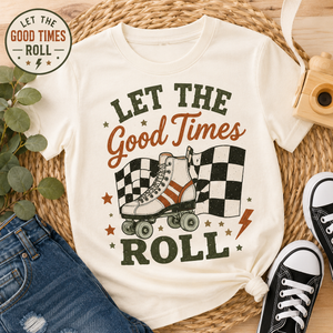 Retro Roller Skate Shirt, Let The Good Times Roll Tee, Toddler Skater Shirt, Vintage Kids Graphic Tee, Roller Rink Outfit, Cool Kids Shirt