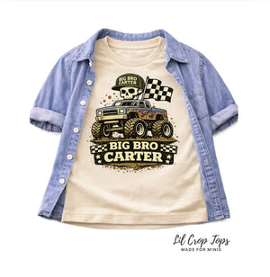 Personalized Big Bro Monster Truck Toddler