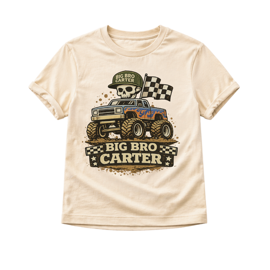 Personalized Big Bro Monster Truck Toddler
