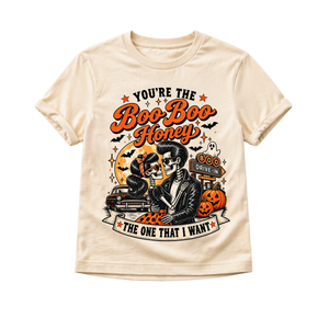 Kids Halloween Shirt, Retro Skeleton Halloween Tee, Toddler Halloween Shirt, Baby Halloween Bodysuit, Spooky Car Shirt for Kids