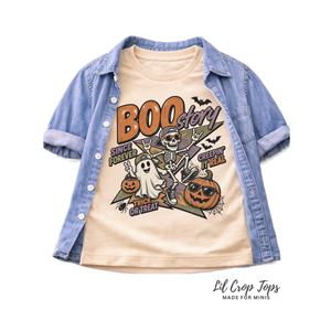 Kids Halloween Shirt, Boo Story Skeleton Tee, Toddler Halloween Shirt, Baby Halloween Bodysuit, Ghost Pumpkin Shirt, Retro Spooky Tee