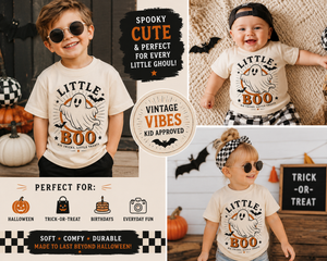 Kids Halloween Shirt, Little Boo Ghost Shirt, Toddler Halloween Tee, Baby Halloween Shirt, Cute Spooky Shirt for Boys Girls