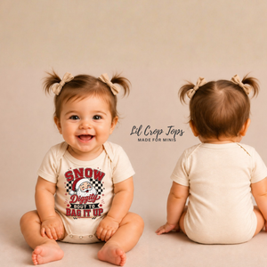Snow Diggity Bout to Bag It Up Shirt, Funny Santa Christmas Shirt, Toddler Christmas Shirt, Baby Christmas Bodysuit, Retro Santa Tee, Holiday Gift