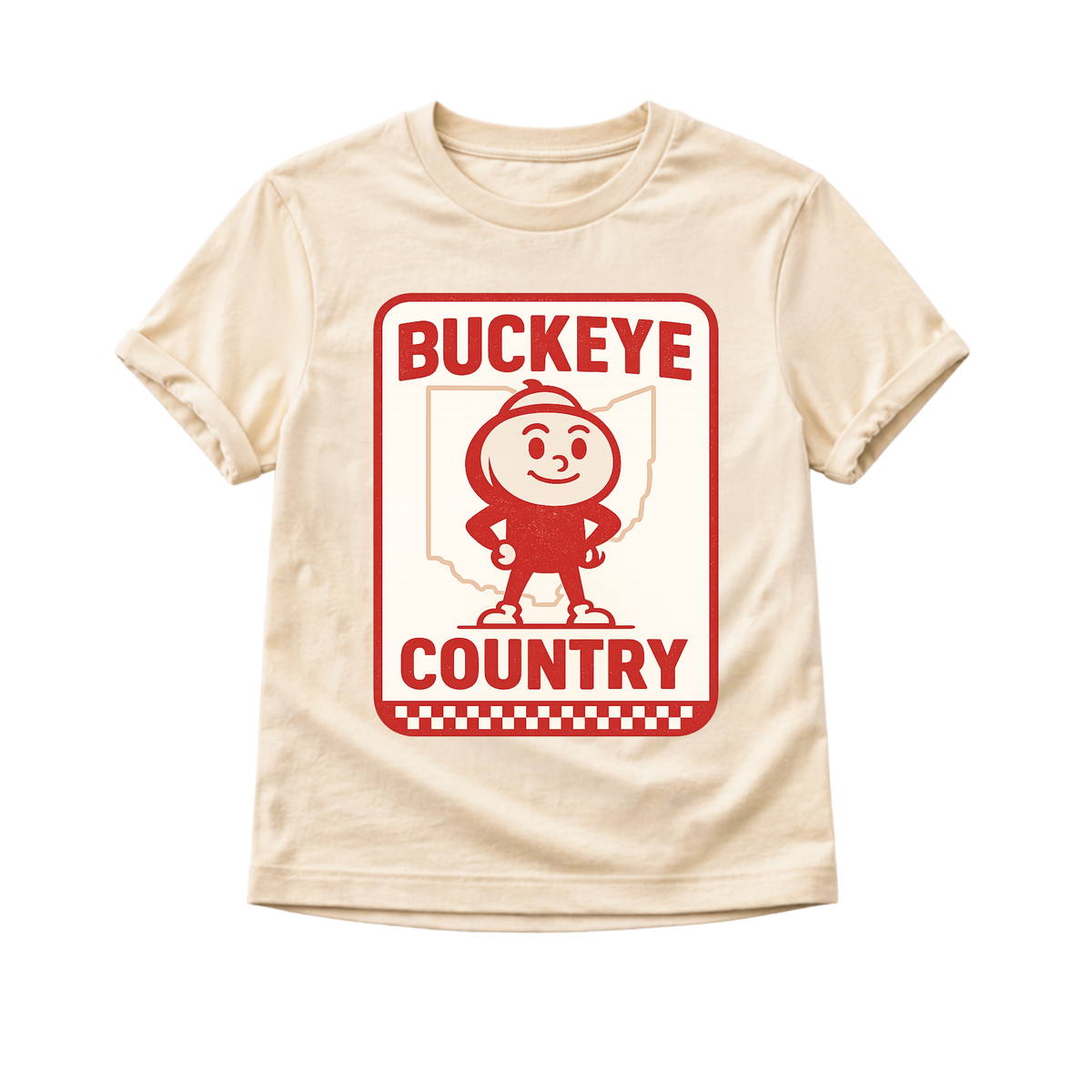 Buckeye Country Kids T-Shirt | Ohio Football Shirt for Baby, Toddler & Youth | Game Day Tee | Sizes 3–6M to Youth XL