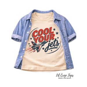 Airplane Shirt for Kids, Cool Your Jets Toddler Tee, Baby Airplane Bodysuit, Aviation Kids Shirt, Pilot Gift, Retro Jet Graphic Tee