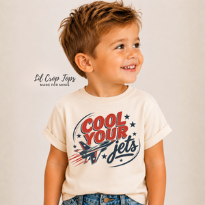 Airplane Shirt for Kids, Cool Your Jets Toddler Tee, Baby Airplane Bodysuit, Aviation Kids Shirt, Pilot Gift, Retro Jet Graphic Tee