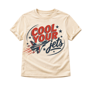 Airplane Shirt for Kids, Cool Your Jets Toddler Tee, Baby Airplane Bodysuit, Aviation Kids Shirt, Pilot Gift, Retro Jet Graphic Tee