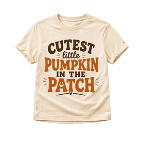 Cutest Little Pumpkin in the Patch Shirt, Pumpkin Patch Outfit, Toddler Fall Shirt, Baby Pumpkin Bodysuit, Cute Autumn Shirt, Thanksgiving Kids Tee